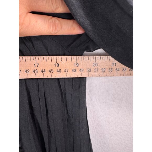 VTG Chez California lagen look crochet whimsygoth dress black sz US 8 - Picture 6 of 9